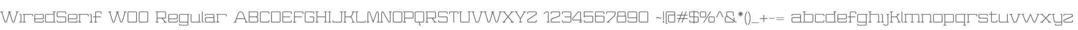 WiredSerif W00 Regular