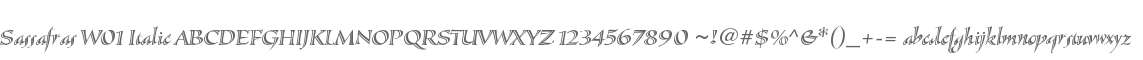 Sassafras W01 Italic