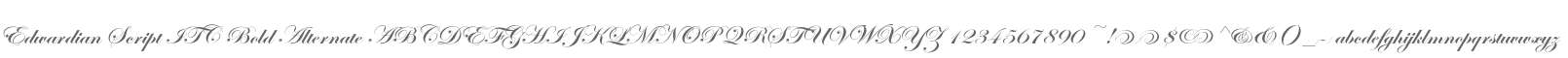 Edwardian Script ITC Bold Alternate