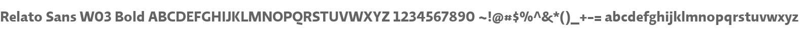 Relato Sans W03 Bold
