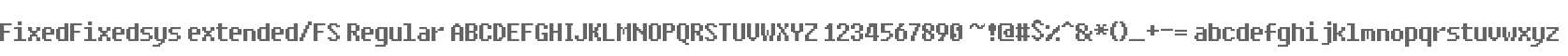 FixedFixedsys extended/FS