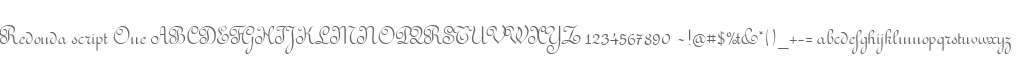 Redonda script One