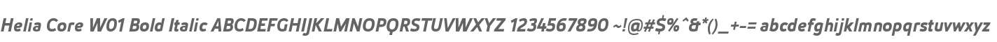 Helia Core W01 Bold Italic