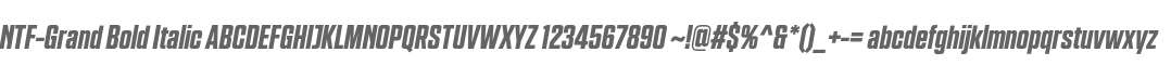 NTF-Grand Bold Italic
