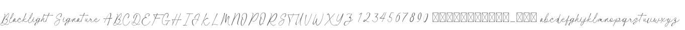Blacklight Signature