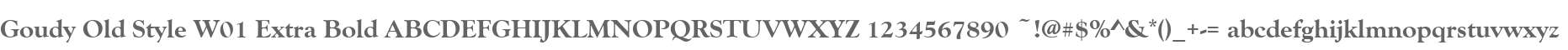 Goudy Old Style W01 Extra Bold