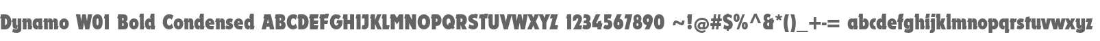 Dynamo W01 Bold Condensed