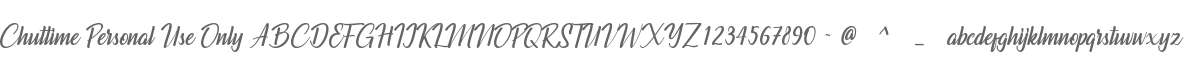 Chuttime Personal Use Only