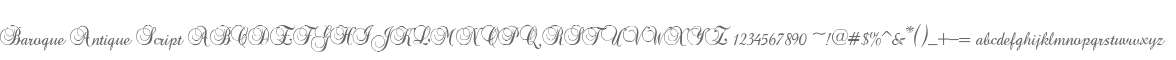 Baroque Antique Script