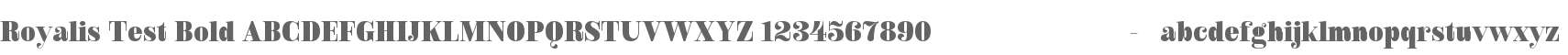 Royalis Test Bold