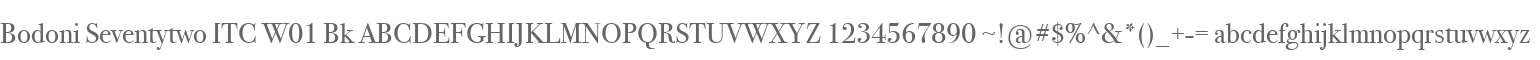 Bodoni Seventytwo ITC W01 Bk