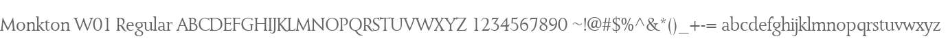 Monkton W01 Regular