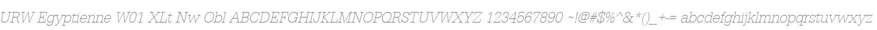 URW Egyptienne W01 XLt Nw Obl