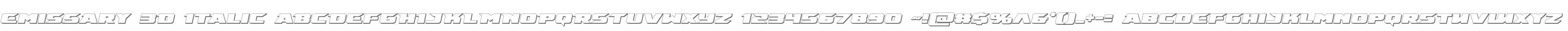 Emissary 3D Italic