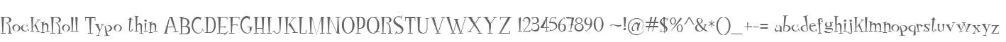RocknRoll Typo thin