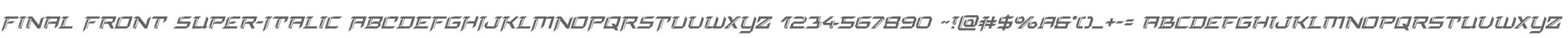 Final Front Super-Italic