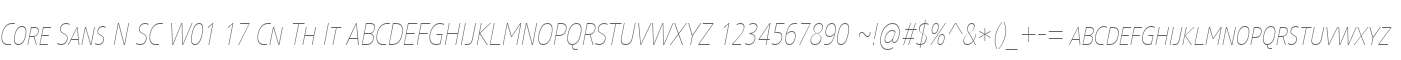 Core Sans N SC W01 17 Cn Th It