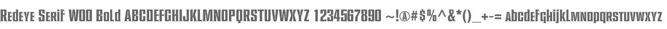 Redeye Serif W00 Bold