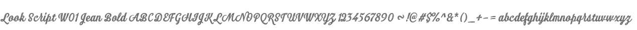 Look Script W01 Jean Bold