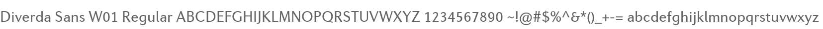 Diverda Sans W01 Regular