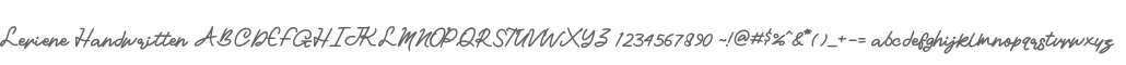 Leviene Handwritten