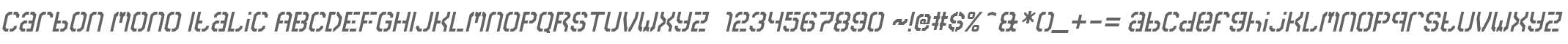 Carbon Mono Italic