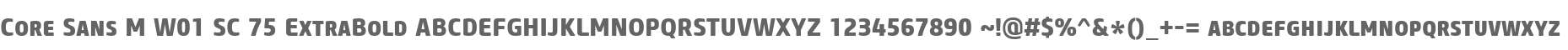 Core Sans M W01 SC 75 ExtraBold