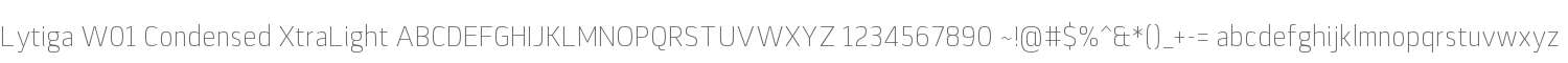 Lytiga W01 Condensed XtraLight