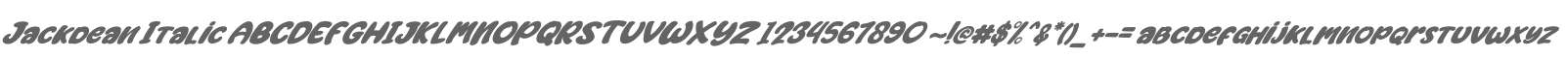 Jackdean Italic