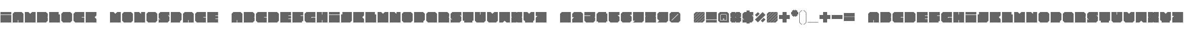 iamblock monospace