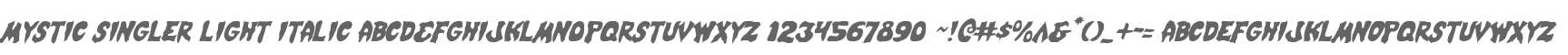 Mystic Singler Light Italic