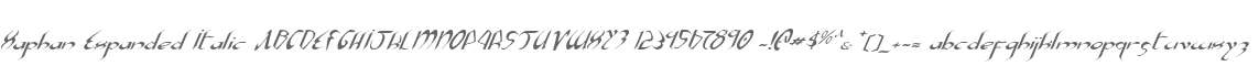 Xaphan Expanded Italic