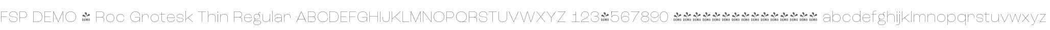 FSP DEMO - Roc Grotesk Thin
