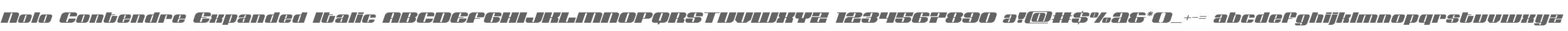 Nolo Contendre Expanded Italic