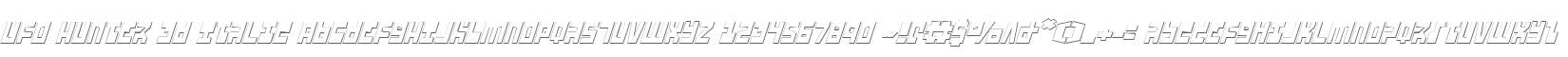 UFO Hunter 3D Italic