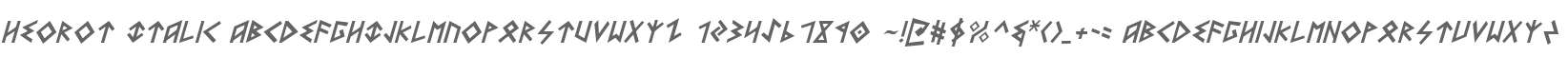 Heorot Italic