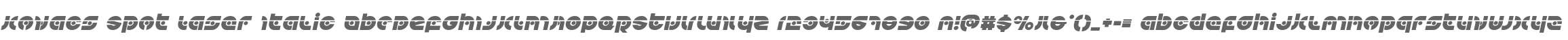 Kovacs Spot Laser Italic