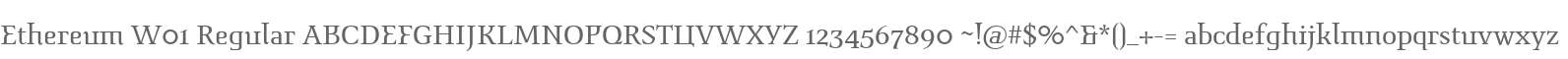 Ethereum W01 Regular