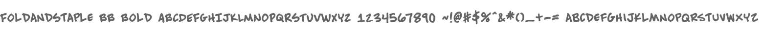 FoldandStaple BB Bold