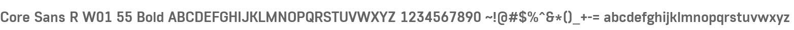 Core Sans R W01 55 Bold