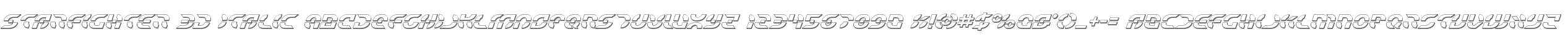 Starfighter 3D Italic