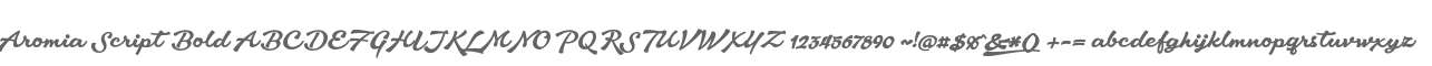 Aromia Script Bold
