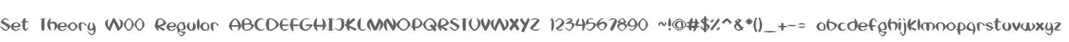 Set Theory W00 Regular