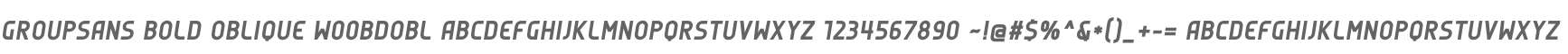 GroupSans Bold Oblique W00BdObl