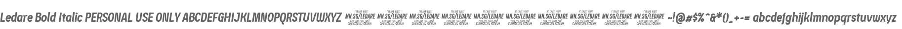 Ledare Bold Italic PERSONAL USE ONLY