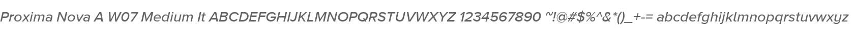 Proxima Nova A W07 Medium It