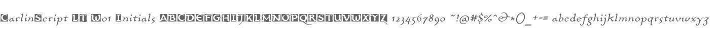 CarlinScript LT W01 Initials