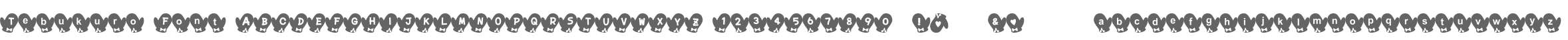 Tebukuro Font