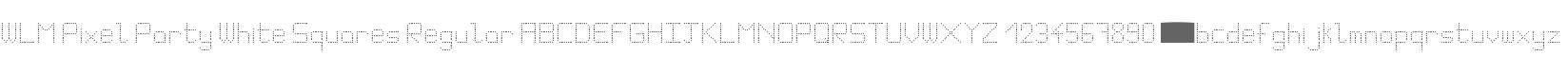 WLM Pixel Party White Squares Regular