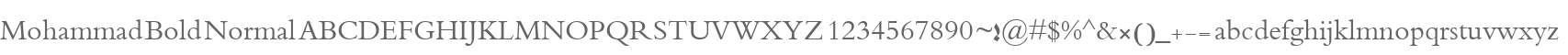 Mohammad Bold Normal